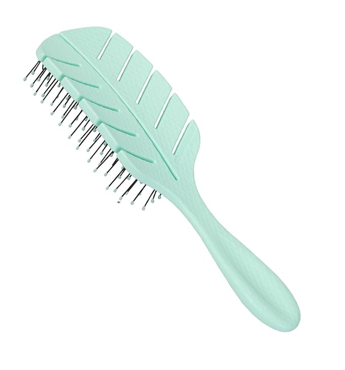Tangols Eco-Friendly Detangling Hair Brush | Green Cornstarch, Anti-Knot, Vented Spiral Design for All Hair Types