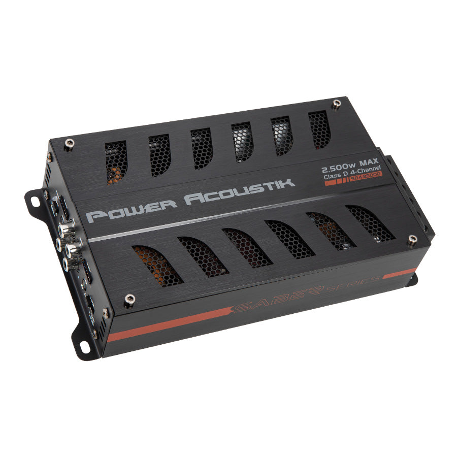 Power Acoustik SB4-2500D | 2500W Class D Full Range 4 Channel Car Stereo Amplifier