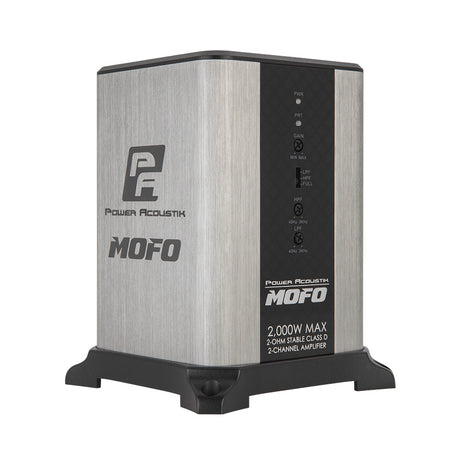 Front view of Power Acoustik MOFO car amplifier