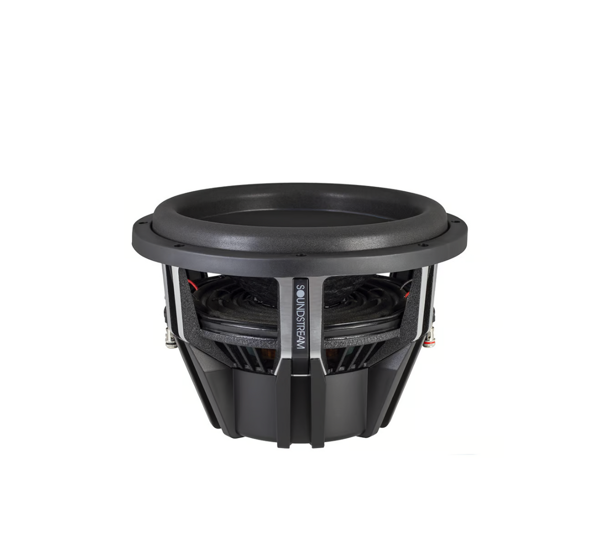 Side view of Soundstream Reserve subwoofer with brand label
