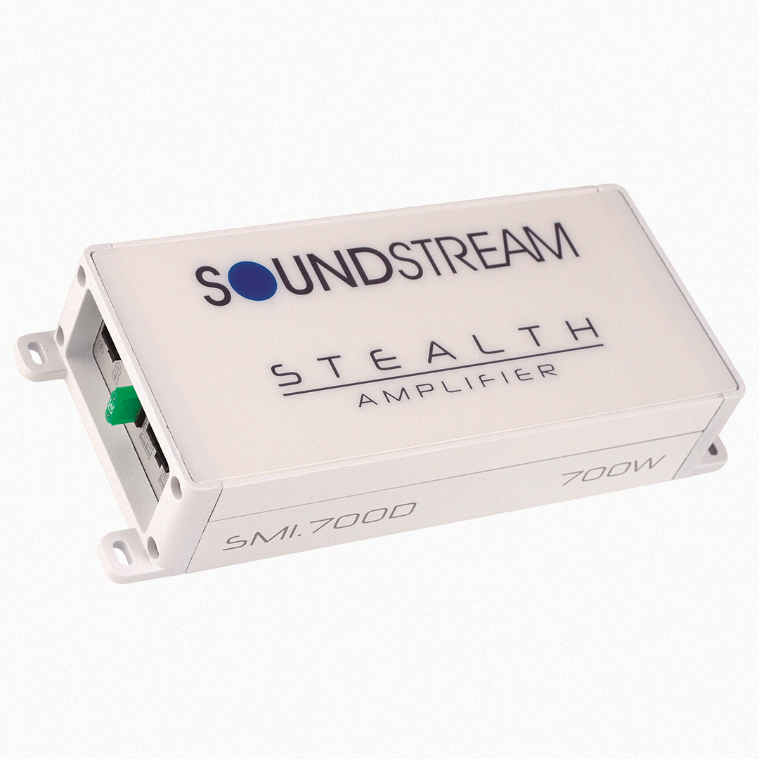 Front view of Soundstream Stealth 700W amplifier