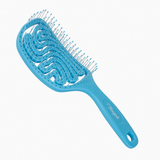 Tangols Gentle Detangler Hair Brush | Blue, Eco-Friendly, Ergonomic Spiral Design, Ultra-Soft Nylon Bristles for All Hair Types