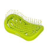 Tangols Double Curved Detangling Hair Brush | Green, Eco-Friendly, Ultra-Soft Nylon Bristles for All Hair Types
