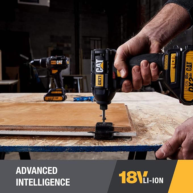 CAT DX11 18V Brushless Cordless Drill/Driver Kit With 2 Batteries - Powerful & Reliable