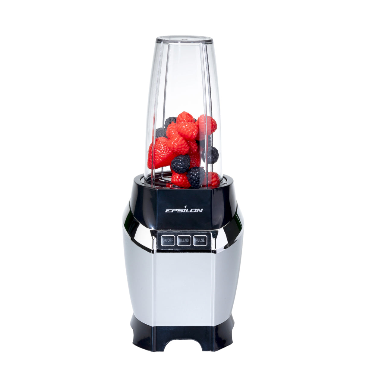 Epsilon blender filled with mixed berries