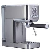 Epsilon espresso machine front view, stainless steel version