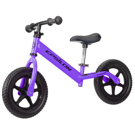 Purple Epsilon children's balance bike