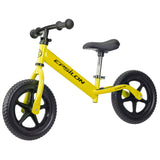 Side view of yellow Epsilon children's balance bike