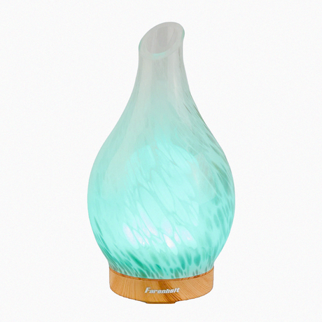 Fahrenheit aroma diffuser in teal with light effect