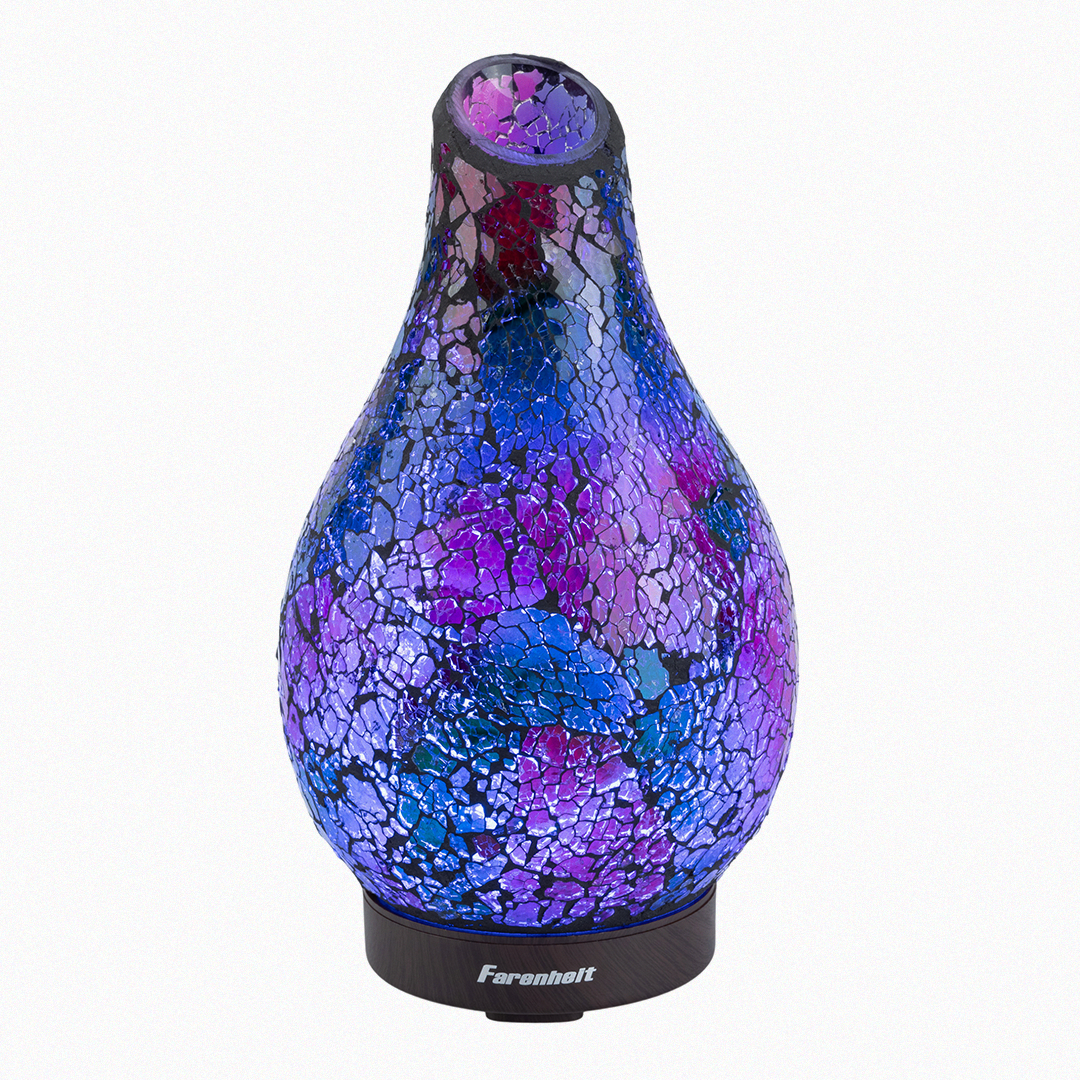 Blue and purple mosaic ultrasonic humidifier by Fahrenheit