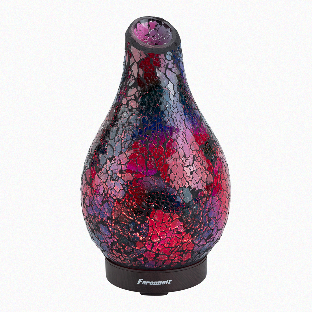 Red and black mosaic ultrasonic humidifier by Fahrenheit