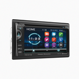 Power Acoustik car audio system with home screen display