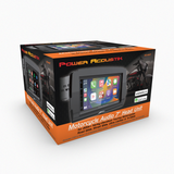 Packaging of Power Acoustik motorcycle audio 7" head unit