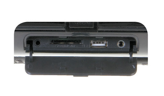 Rear connections of Power Acoustik headrest screen