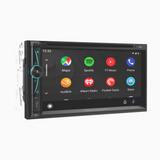 Multimedia display of music apps on Power Acoustik system