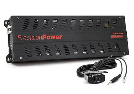 Front view of Precision Power 1500W amplifier