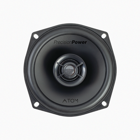 Front view of Precision Power Atom speaker