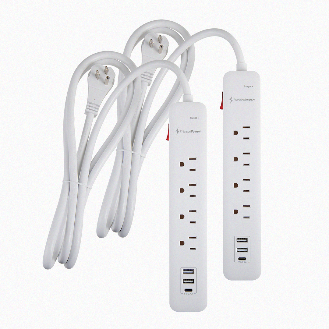 Dual Precision Power power strips with cables