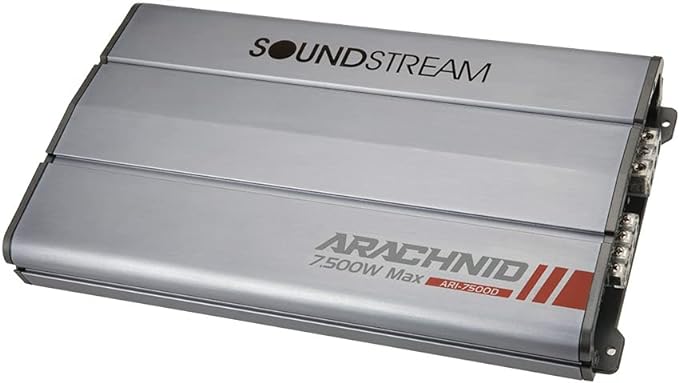 Top view of Soundstream Arachnid 7500W amplifier