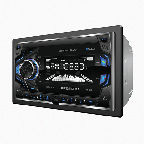 Front view of Soundstream car audio system