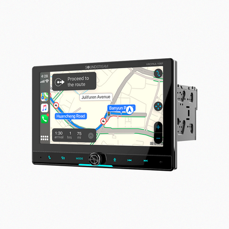 Display of Soundstream navigation system on map