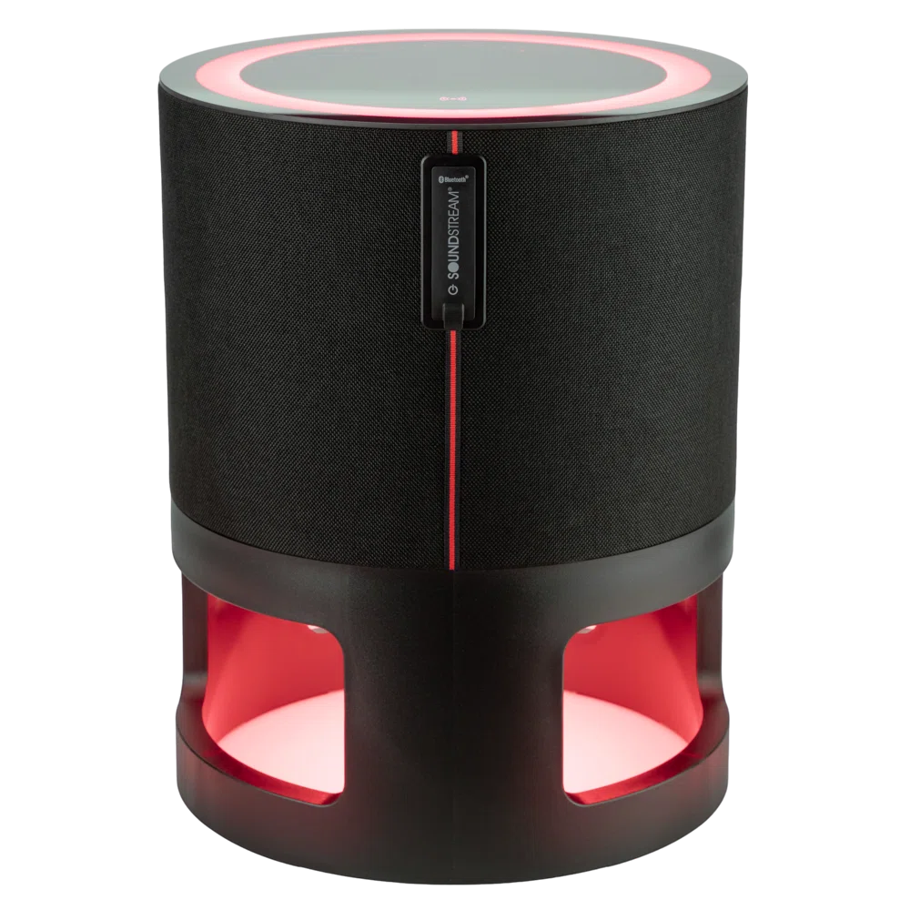 Soundstream speaker with red glow