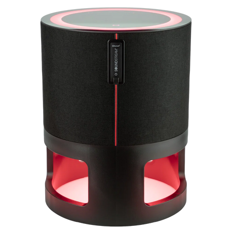 Soundstream speaker with red glow