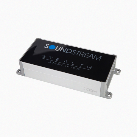 Side view of Soundstream Stealth 1000W amplifier