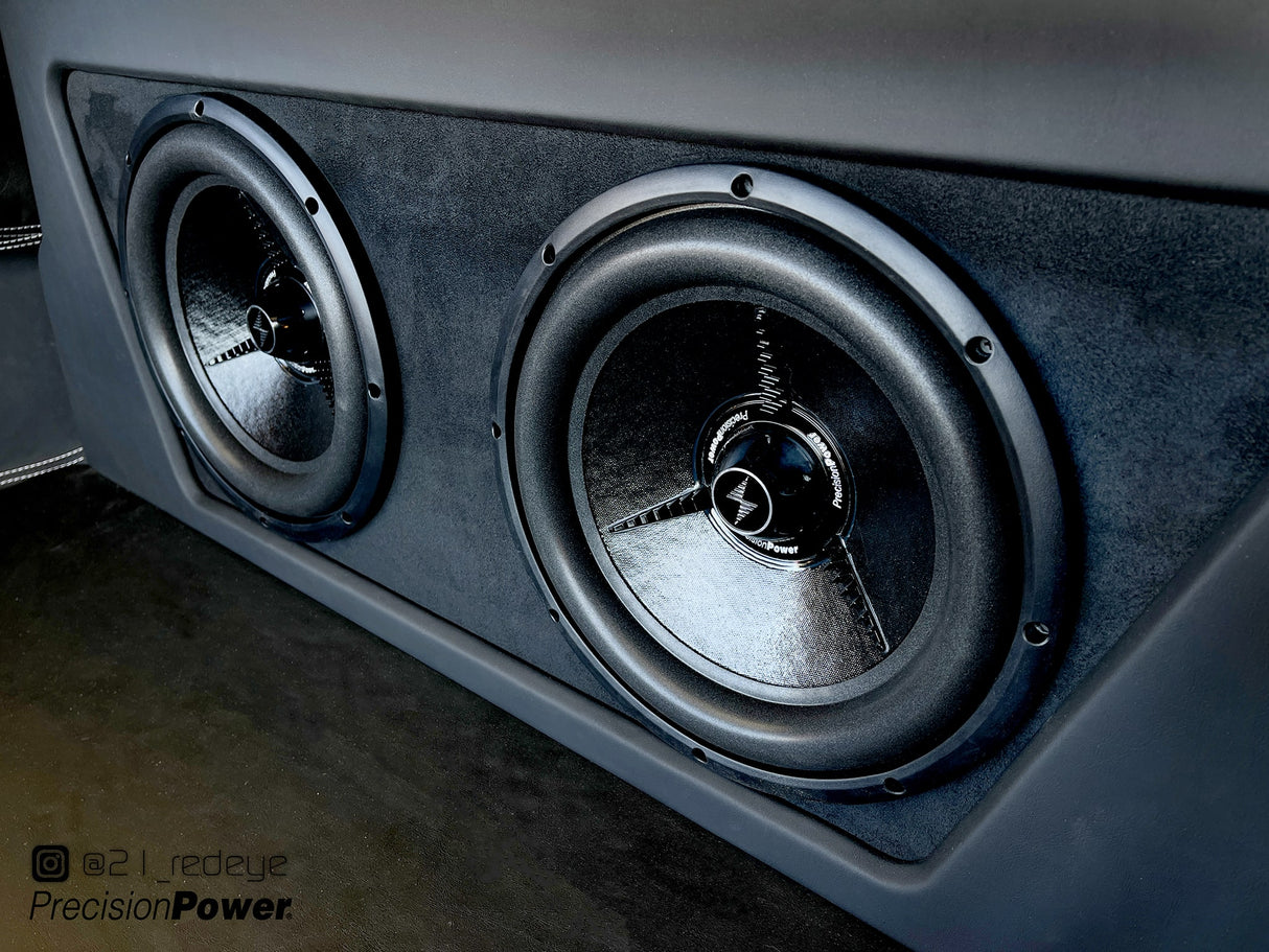 Dual Subwoofers Installed in Car Trunk