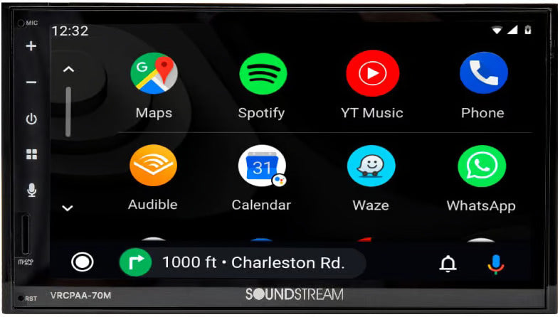 Soundstream VRCPAA-70MW | 7" Double DIN Touchscreen Digital Multimedia Receiver